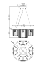 Подвесной светильник Maytoni MOD083PL-04CH