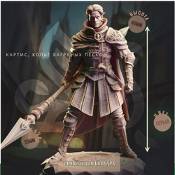 Картис Копейщик ДнД DnD миниатюры набор Baldur s Gate