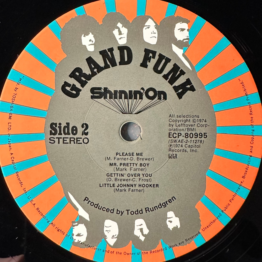 Grand Funk ‎– Shinin' On (Япония 1974г.)