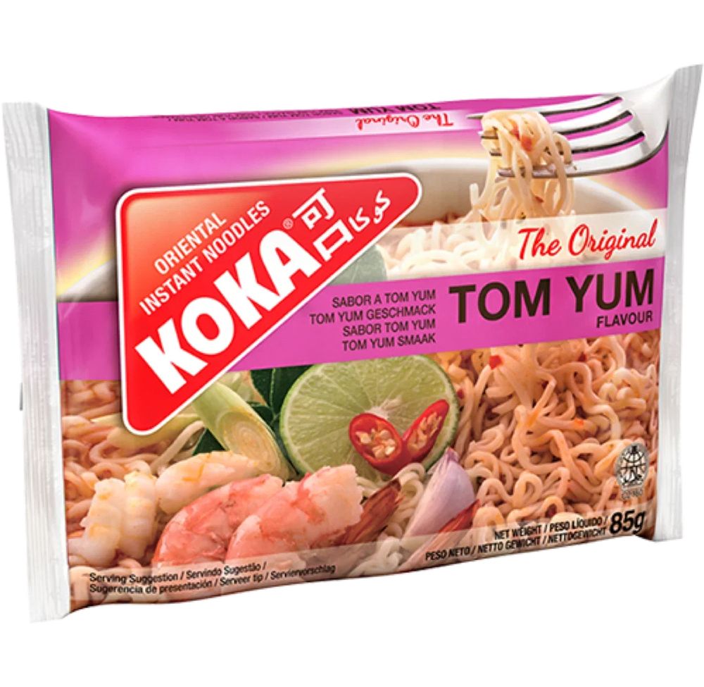 Лапша KOKA Original Tom Yum со вкусом Том Ям 85 г 6 шт