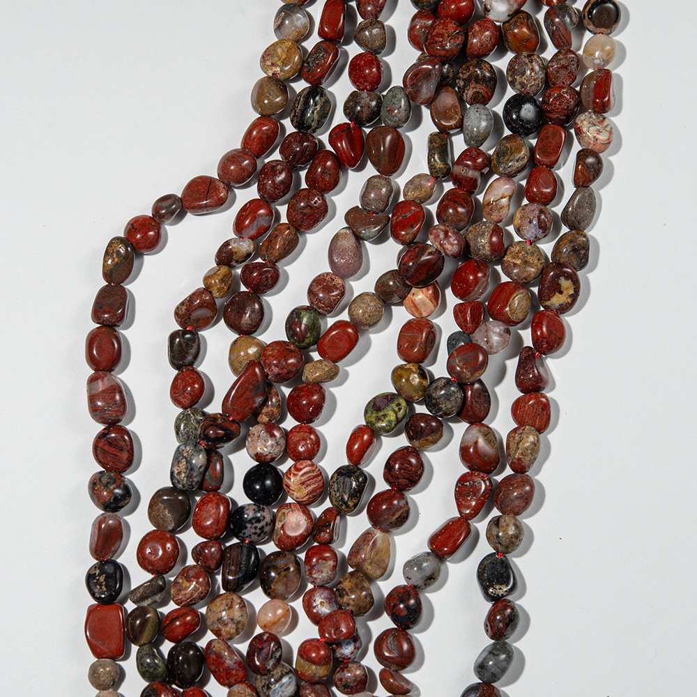 Яшма "Пикассо" натуральная, фриформ, 6-10мм