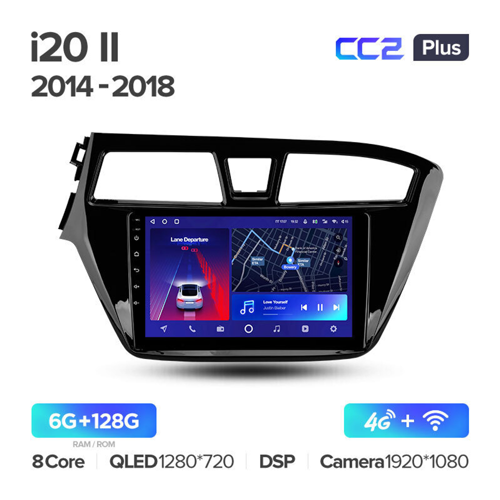 Teyes CC2 Plus 9" для Hyundai i20 2014-2018