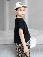 Костюм для девочки осенний футболка и леггинсы