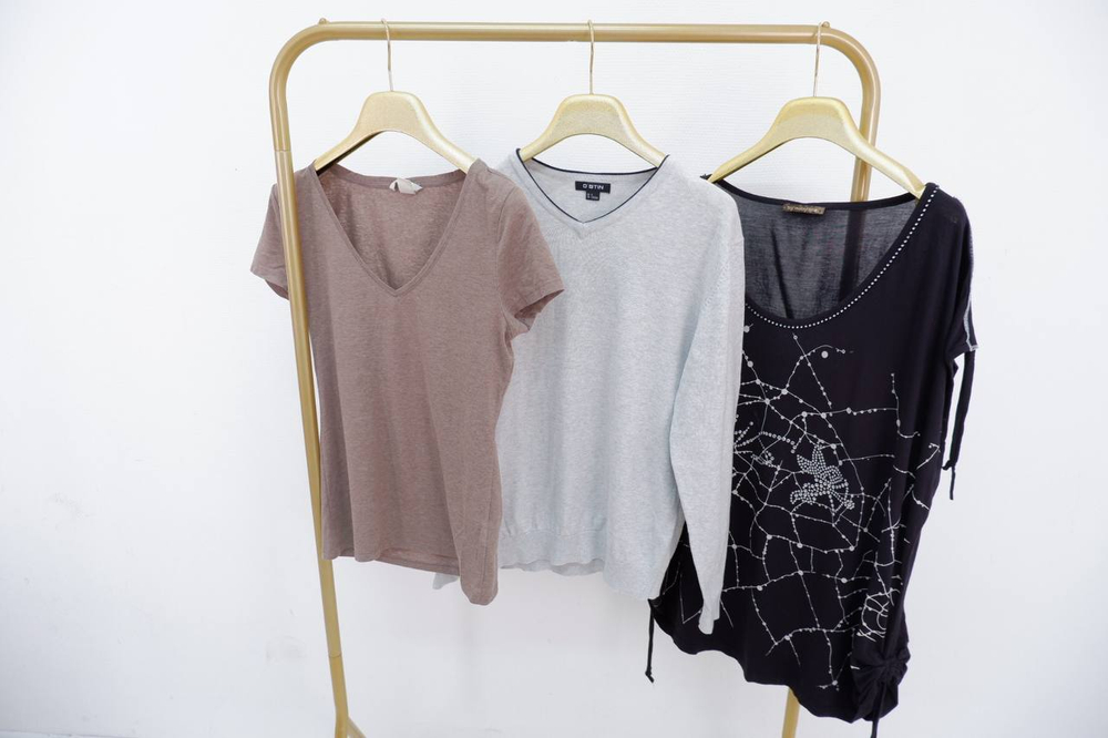 Микс опт 5 кг H&M, NEXT, INCITY, ZARA, O’STIN, MONKI, ZOLLA, футболки, блузки, рубашки, лонги