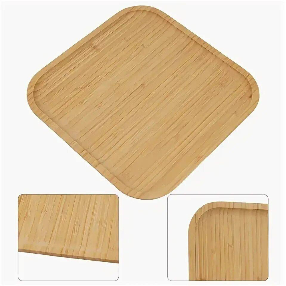 Бамбуковая тарелка-поднос