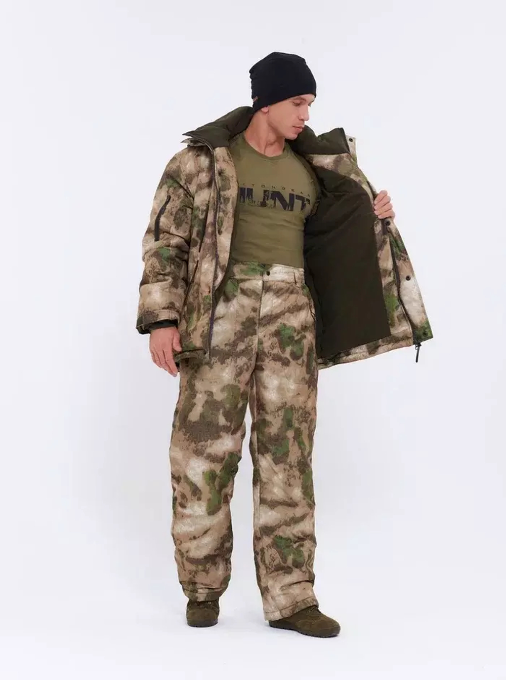 Зимний мужской костюм Onerus "Тактика -15" (Таслан) Мох
