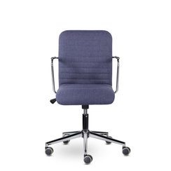 Кресло Честер GTР TG хром Ср Moderno 07 (синий)