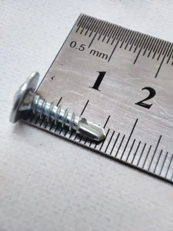 Саморез с прессшайбой 4,2х16 (наконечник-сверло) - 20 штук, универсальный, оцинкованный, шлиц Ph-2