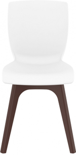 Стул пластиковый Siesta Contract Mio-PP, коричневый, белый