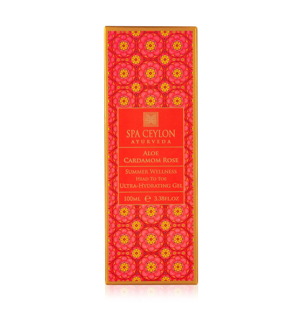 Летний оздоровительный многофункциональный ультраувлажняющий гель "АЛОЭ, РОЗА И КАРДОМОН" (100мл)