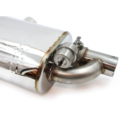 Глушитель управляемый Т-образный + вакуумн. нерж 201 вход ф63,5 выход ф63,5