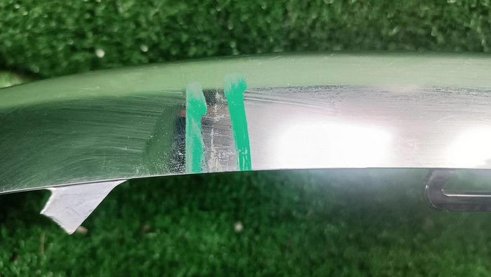 Молдинг переднего бампера правый Mercedes C w205 (2014-2018) AMG