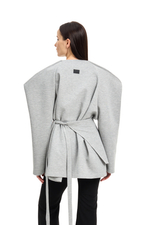 Свитшот с баской BAD GIRL Gray Melange