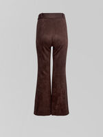 Брюки Fire Studio 047-1 клеш однотонные замшевые со стрелками и ремнем в комплекте