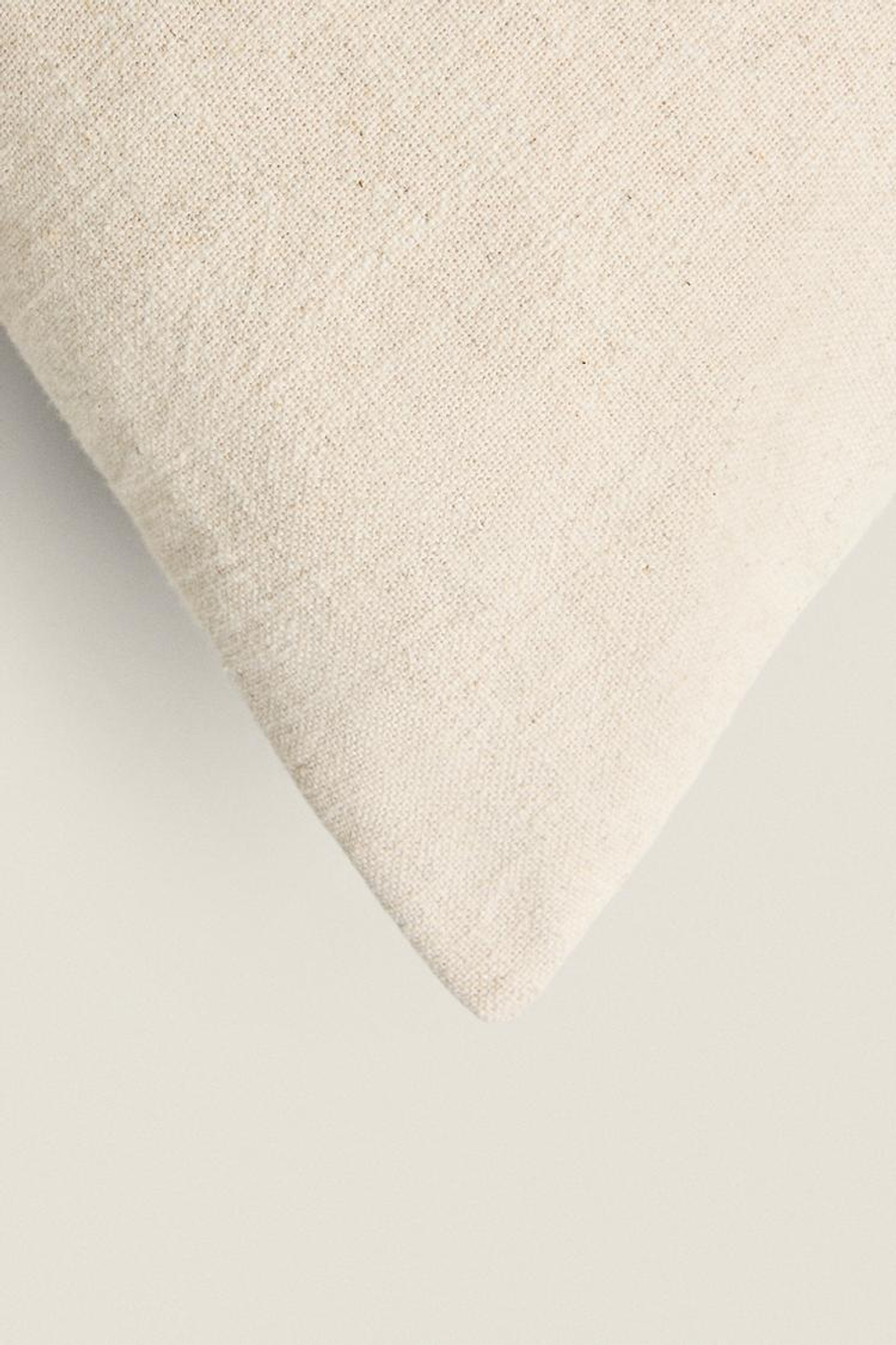 ZARA HOME ХЛОПКОВЫЙ ЧЕХОЛ ДЛЯ ДЕКОРАТИВНОЙ ПОДУШКИ С ВЫШИВКОЙ, СВЕТЛО-БЕЖЕВЫЙ