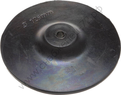 Тарелка опорная ТЕВТОН резиновая с шестигранным хвостовиком, для дрели, 125мм