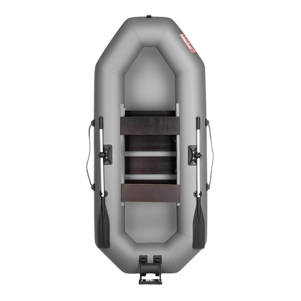 Лодка надувная для рыбалки Тонар Шкипер А280 надувное дно зеленый