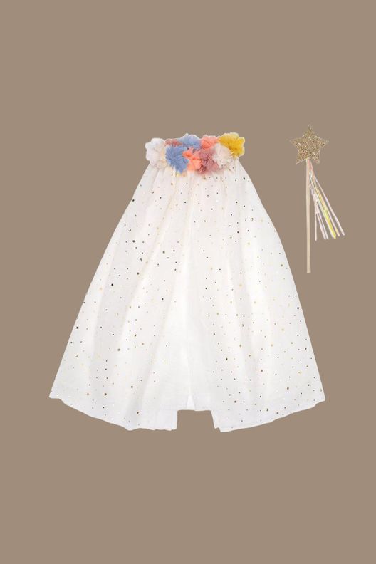 Костюм, накидка с помпонами, фатин / Meri Meri