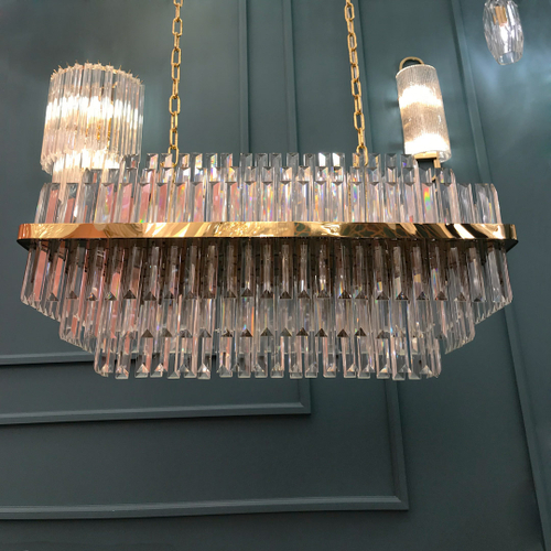 Люстра Cloyd BROTIGAN-D C12 / шир. 80 см - золото (арт.10767)