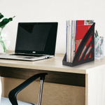 Лоток вертикальный для бумаг BRAUBERG "Office style" 245х90х285 мм черный (4 штуки в упаковке)