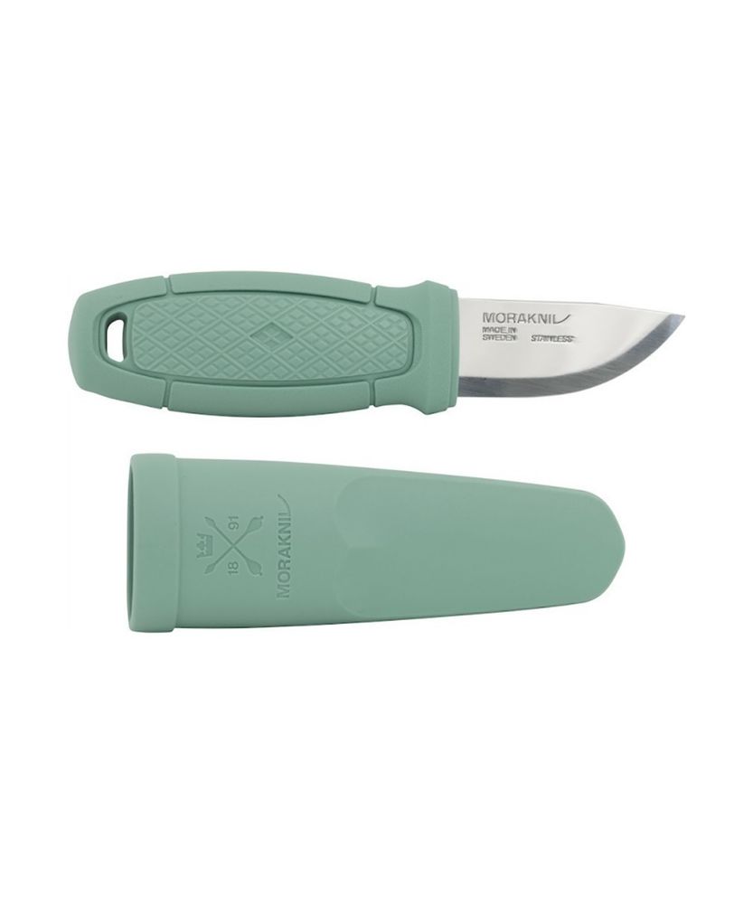 Нож Morakniv Eldris LightDuty, нерж. сталь, цвет мятный, с ножнами