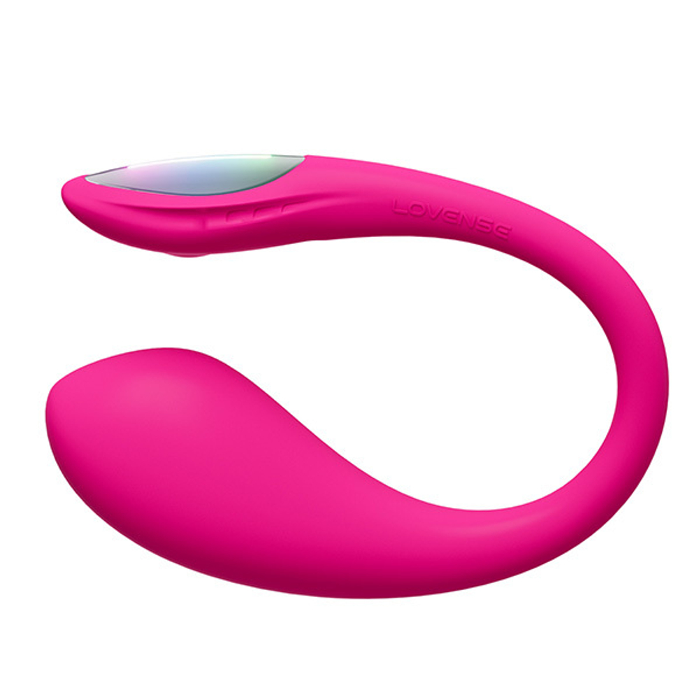 Розовое силиконовое мини виброяйцо 9,5см с управлением через приложение Lovense Lush Mini Smart Vibrating Egg Pink LE-61