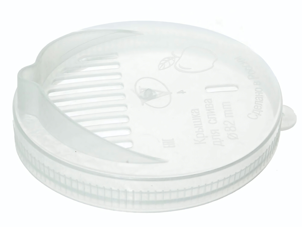 Крышка для слива 82мм белая СКО