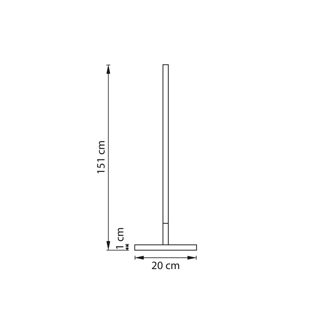748733 Торшер TUBO LED 24W 2500LM 80G ЗОЛОТО 3000K