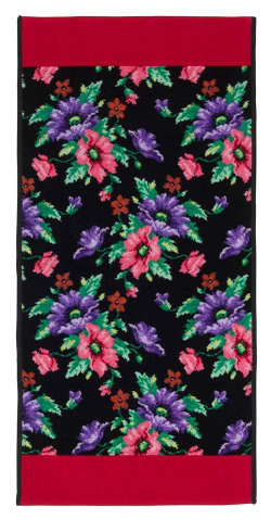 Полотенце 50x100 Feiler Mohn schwarz 120 rot