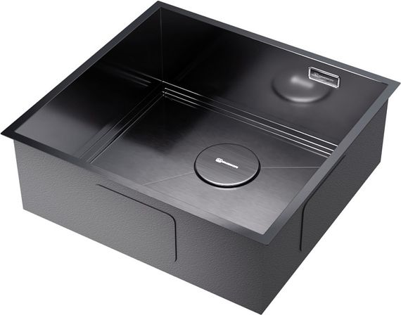 Кухонная мойка Omoikiri Kasen 48-26-INT-GM нерж.сталь/вороненая сталь(арт.4997058)