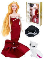 Кукла тип Модель 29см "Вечерний наряд 2" аксесс, кошка, в коробка (Арт. 1720966)