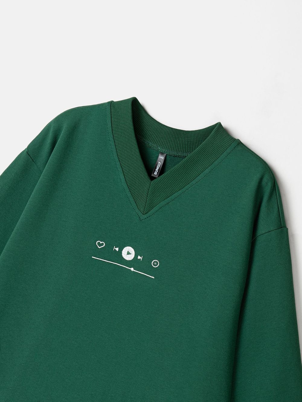 Свитшот облегченный "Не школа" с вышивкой 7+