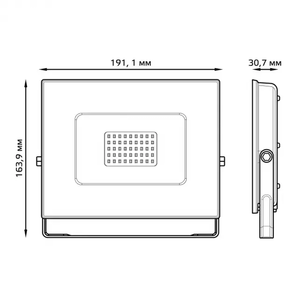 Прожектор Gauss LED Elementary 70W 7200lm IP65 6500K 175-265V черный 613100370 P PROMO