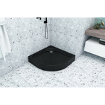 Поддон полукруг 0,9*0,9*0,06 "Classic N"акрил d 90 (каркас+экран) выс.16 см BLACK