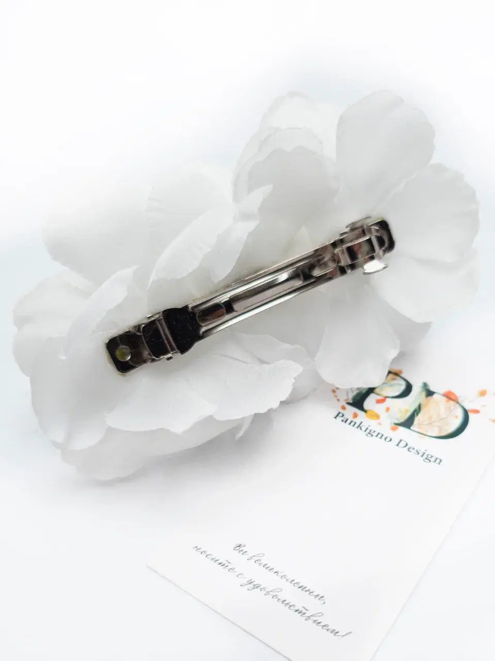 Заколка-автомат Pankigno Design с пионом