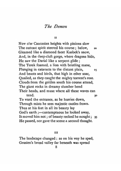 The demon of Lermontoff | Mikhail IUrevich Lermontov