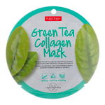 Маска для лица Purederm Green Tea Collagen Mask тканевая с зеленым чаем и коллагеном (круглая) 18 г