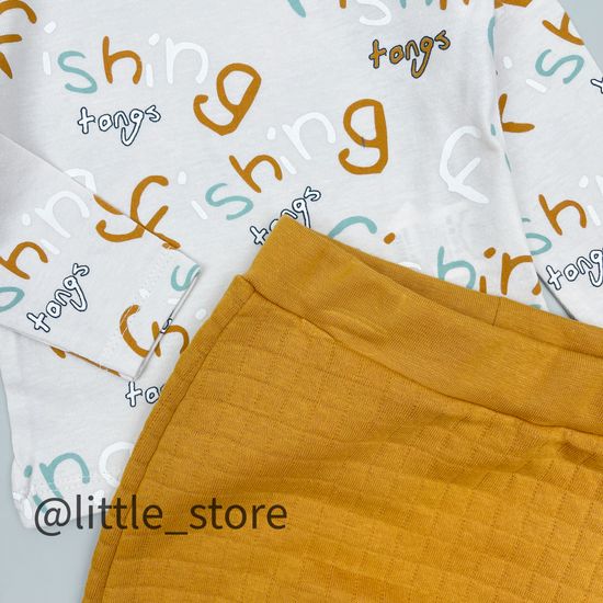 Комплект из капитония "Олененок" горчица