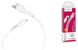 Кабель USB - микро USB HOCO X37 Cool power, 1м, 2.1A, белый