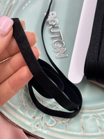 Резинка бельевая для бретелей черная