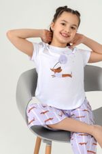 Костюм для девочки Таксы-1 Виотекс БЕЛЫЙ