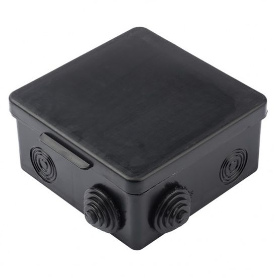 Коробка распределительная с 4-мя выходами (черная)