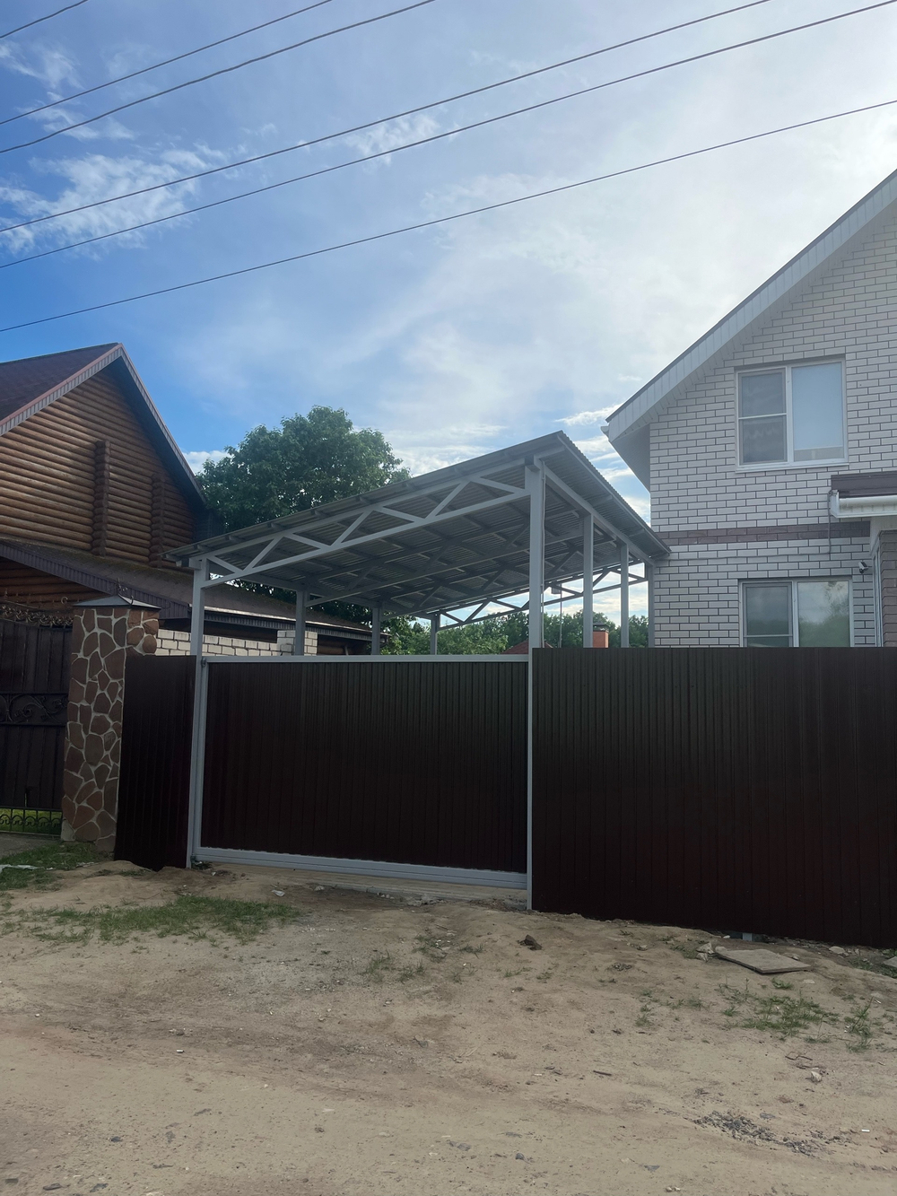 Забор из профильного листа