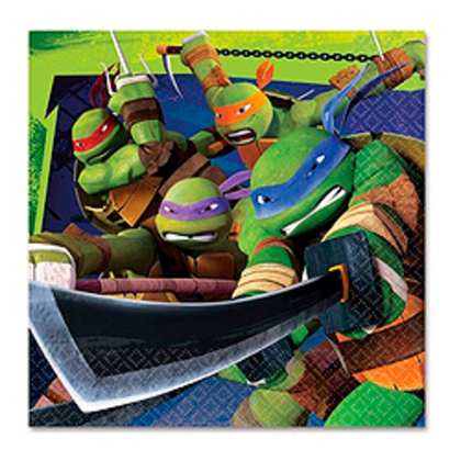 Салфетка-Черепашки-Ниндзя-33см-16шт
