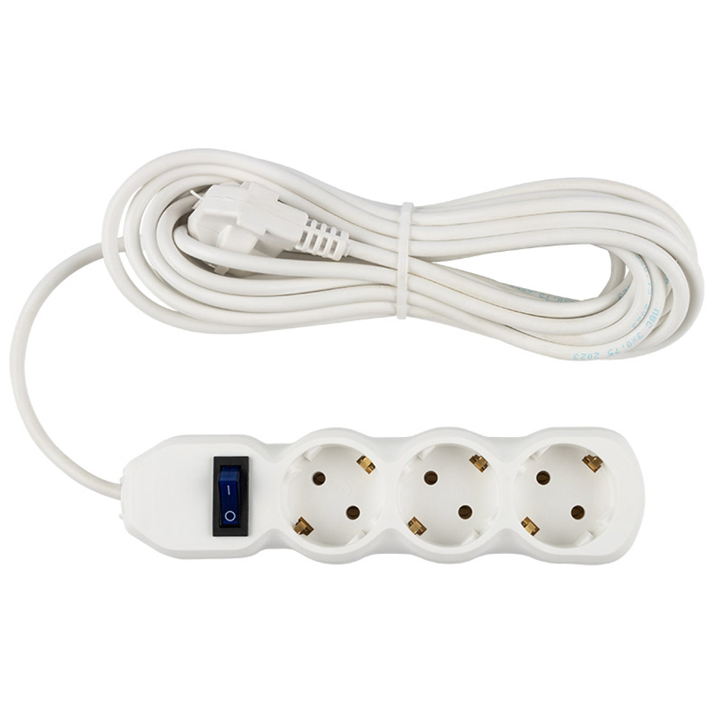 Удлинитель с выключателем Engy "Гранд" 7м/3роз с заземлением (ПВС 3х0.75)