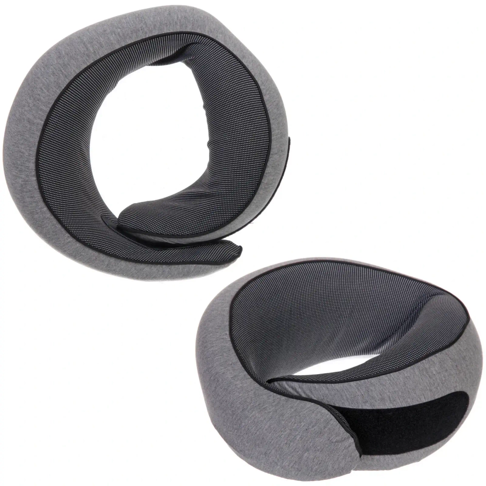 Подушка дорожная «TRIP - Sleep», мемори-эффект, цвет графит