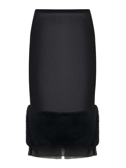 Юбка - сетка из меха