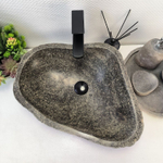 Каменная раковина из речного камня RS-63521 (48*42*15) 0122
