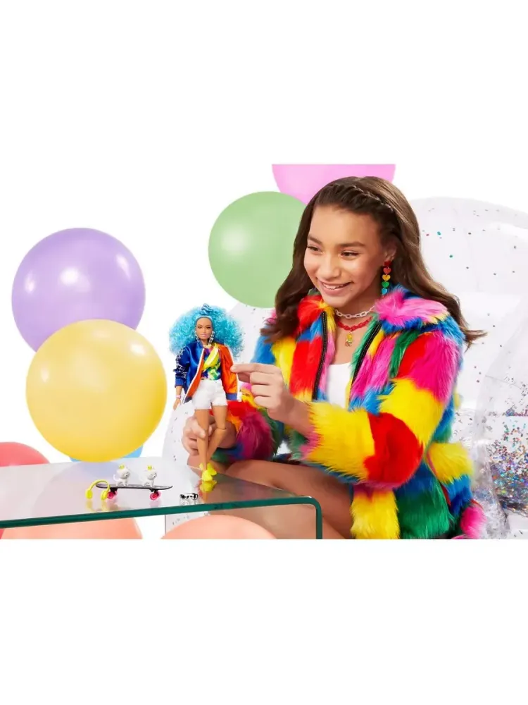 Кукла Барби Экстра с голубыми волосами GRN30