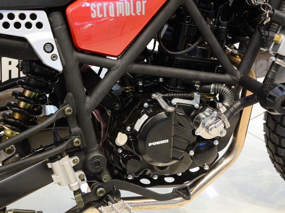 Мотоцкил FUEGO SCRAMBLER LUX 300 ПТС (красный)